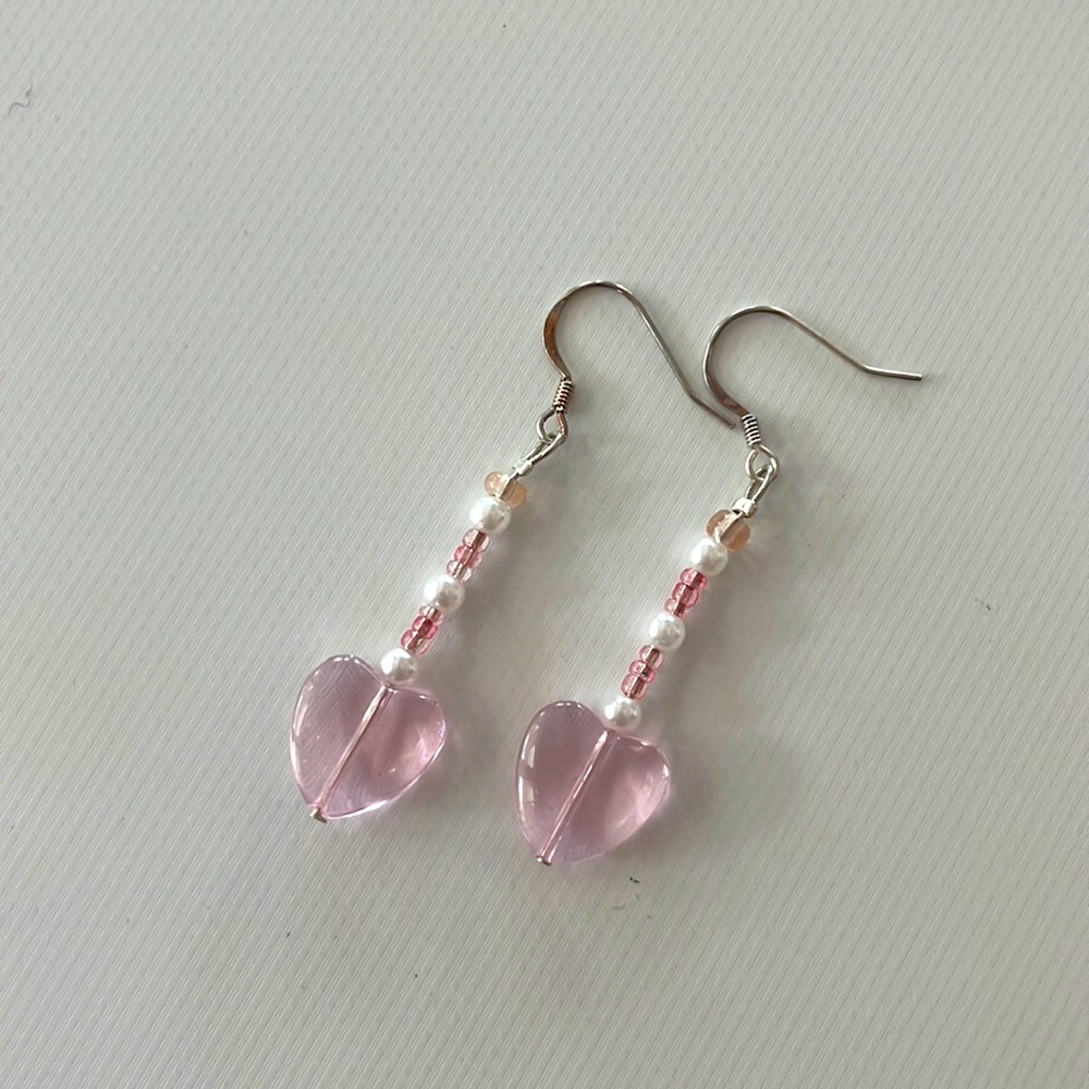 Heart Drop Earrings